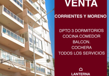 SE VENDE DPTO 3 DORM CON COCHERA ZONA PARQUE